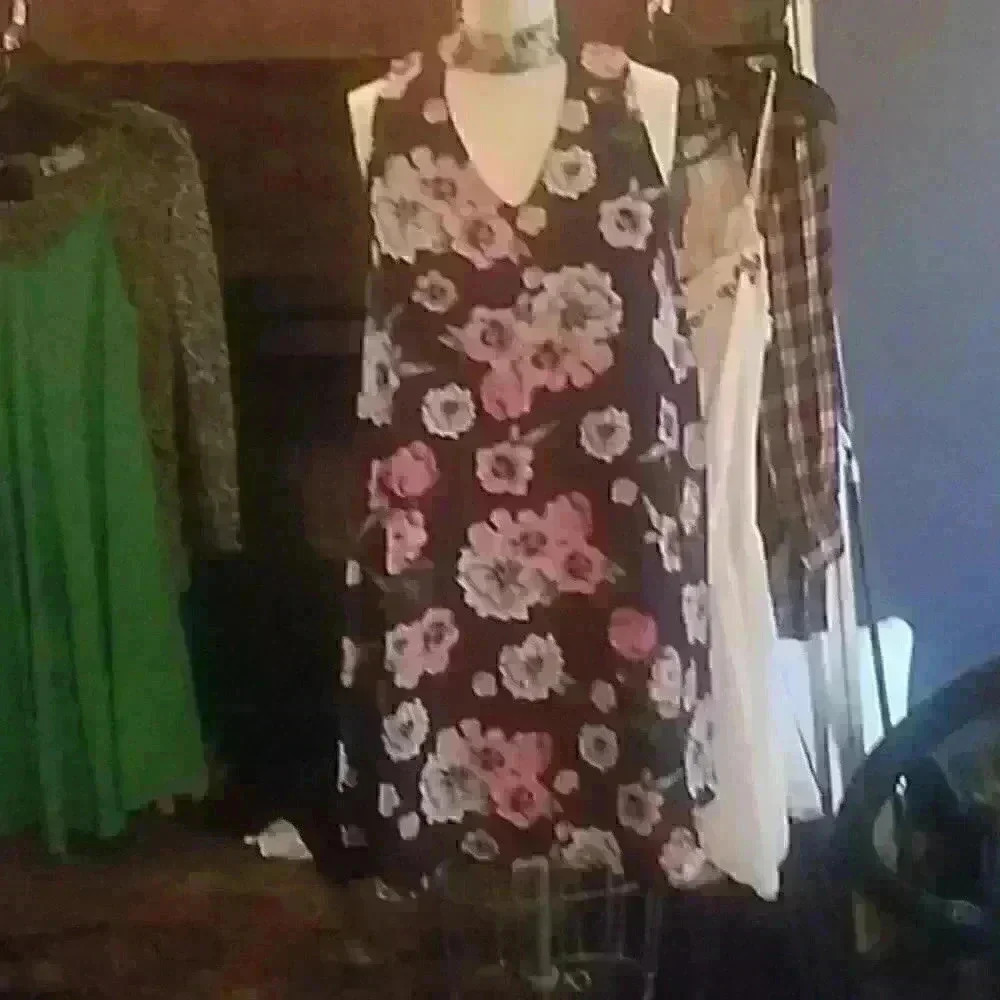 Floral print Aline dress.